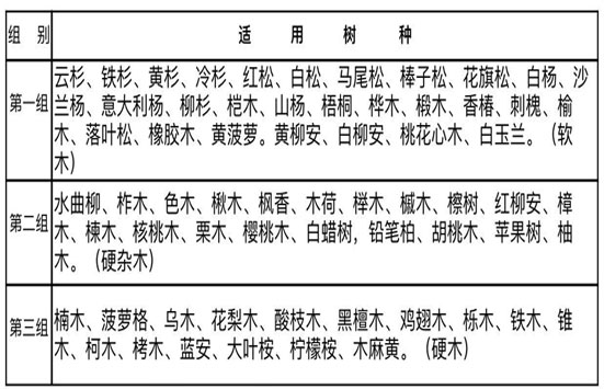 树种分类